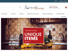 Tablet Screenshot of culturedliving.com